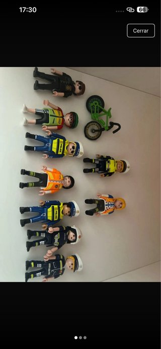 Playmobil figure di polizia e vigili del fuoco