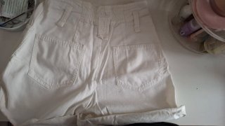 Shorts blancos de tiro alto