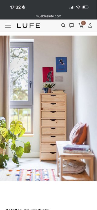 Cajonera Sifonier Madera LUFE GAU