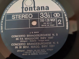 Bach: 6 Conciertos de Brandeburgo LP