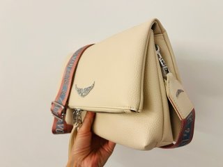 Bolso Zadig & Voltaire Beige con Correa Rosa