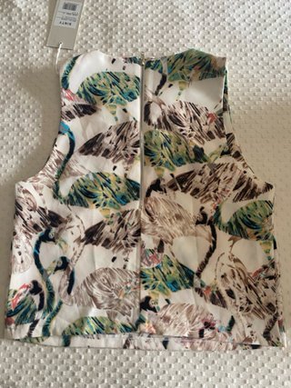 Top SINTY estampado flamenco talla S