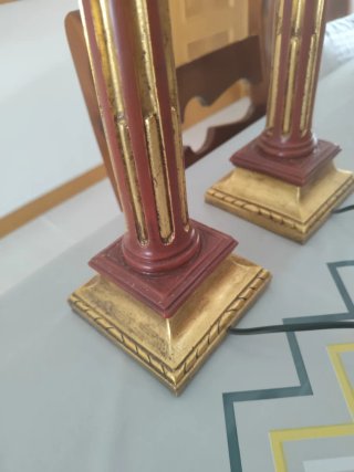 Lámpara de pie decorativa resina
