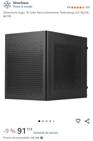 Silverstone Sugo 16L Mini ITX en su caja