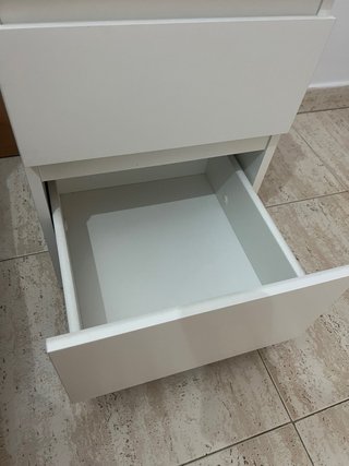 2 Mesitas Noche Kullen IKEA Blancas