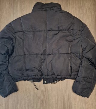 Chaqueta acolchada negra mujer