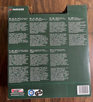 Taladro Atornillador Parkside 20V + Maletín