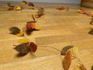 Guirnalda de Otoño con hojas