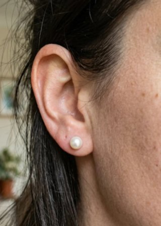 Pendientes Plata Perlas Cultivadas 8 mm