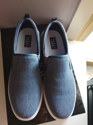 Scarpe tela Solo Soprani blu/grigie