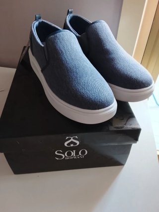 Scarpe tela Solo Soprani blu/grigie