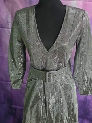 Vestido Loavies Plateado Talla S