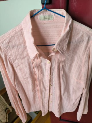 Camisa rosa COVER & CASUAL algodón 100%
