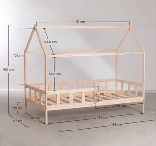 Cama Montessori con cama nido