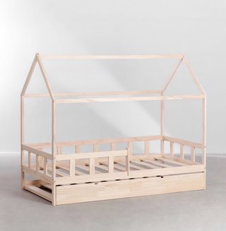 Cama Montessori con cama nido