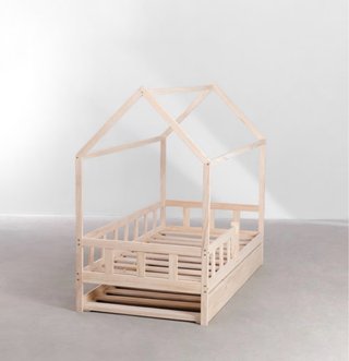 Cama Montessori con cama nido