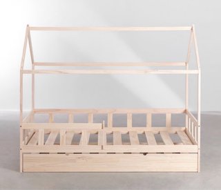 Cama Montessori con cama nido
