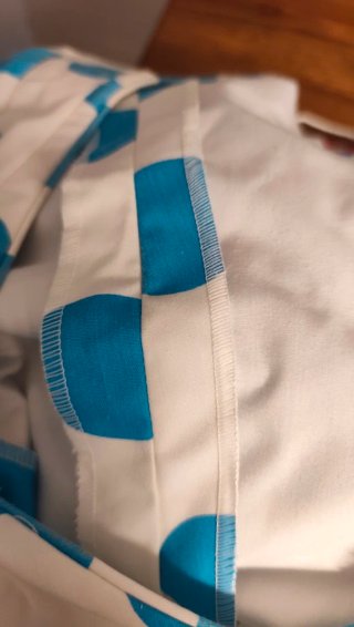 Traje Flamenca Lunares Azul y Blanco