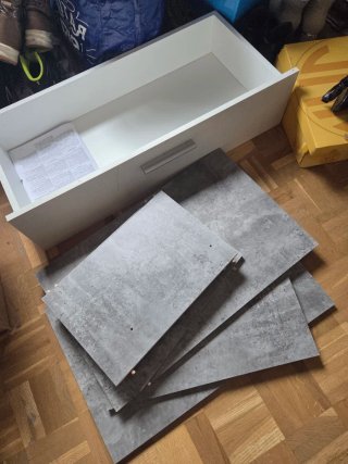 Recibidor o cómoda con tiradores