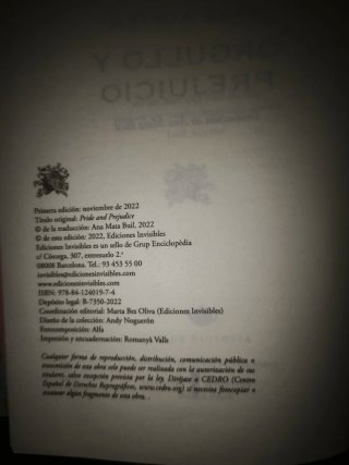 Orgullo y Prejuicio de Jane Austen