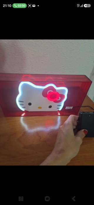 Lámpara LED Neón Hello Kitty