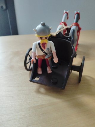 Playmobil Romano Galo Carro caballos CUSTOM