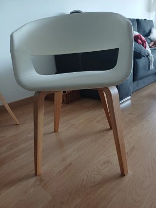Mesa comedor redonda con 4 sillas
