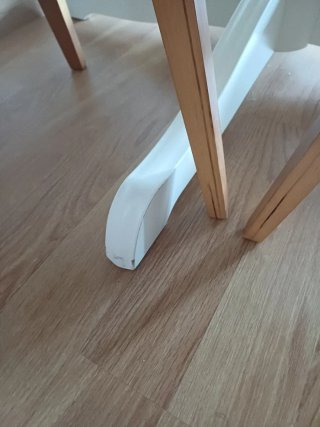 Mesa comedor redonda con 4 sillas