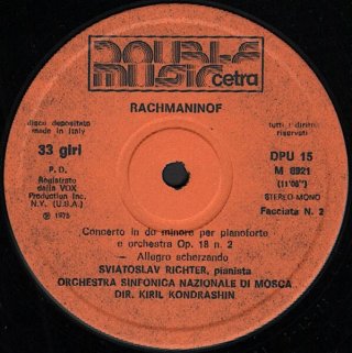 Richter - Rachmaninov, Ciaikovski, Schubert 2LP