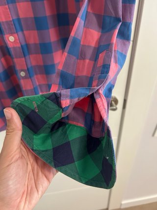 Camisa El Ganso cuadros rosa y azul