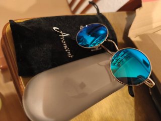 Gafas de sol Aronint azules y doradas