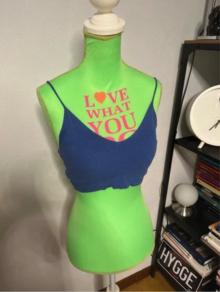 Top Shein azul tirantes