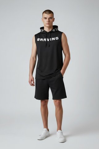 Camiseta sin mangas con capucha BRAVING