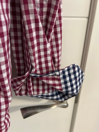 Camisa Sfera cuadros roja y blanca