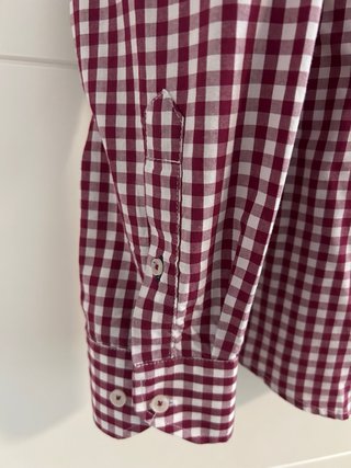 Camisa Sfera cuadros roja y blanca