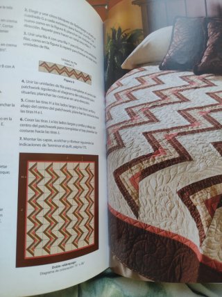 Quilts modernos con el diseño log cabin