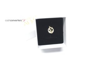 colgante oro 18k con piedra con circonita