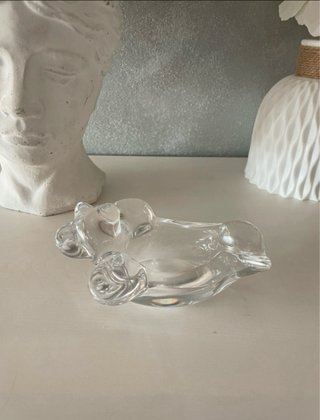 Posacenere svuotatasche orsetto cristallo Art Vann