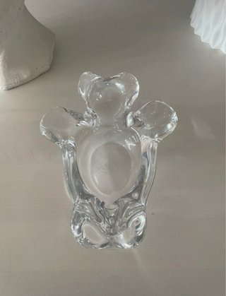 Posacenere svuotatasche orsetto cristallo Art Vann