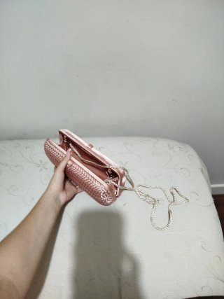 Bolso Clutch de mano rosa