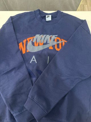 Sudadera Nike Air Nueva York Azul Naranja