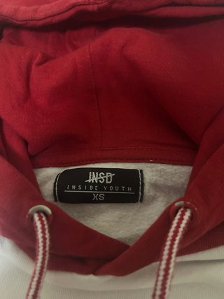 Sudadera Inside Hombre Negra y Roja