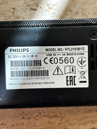 Sistema de Sonido Philips Bluetooth Negro