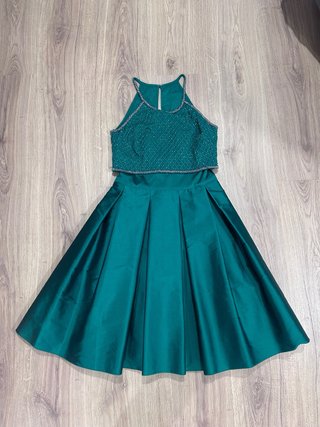 Vestido fiesta Tintoretto verde