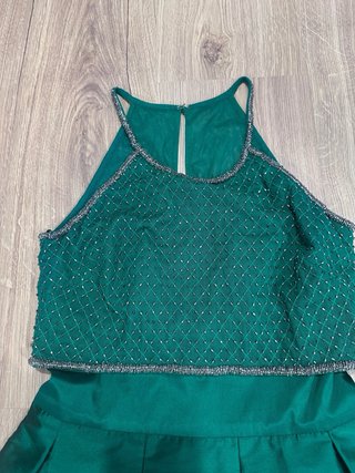 Vestido fiesta Tintoretto verde