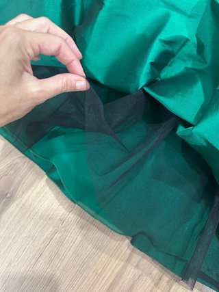 Vestido fiesta Tintoretto verde