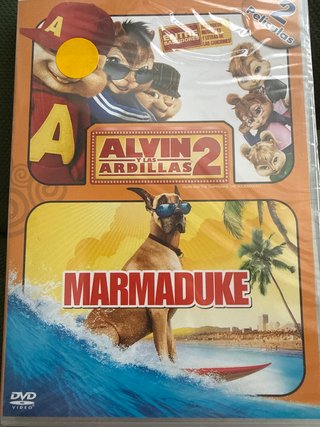 DVD Alvin y las Ardillas 2 + Marmaduke. NUEVO