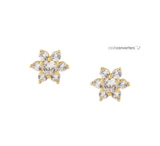 pendientes oro 18k con piedra