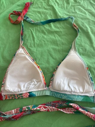 Bikini Desigual estampado verde