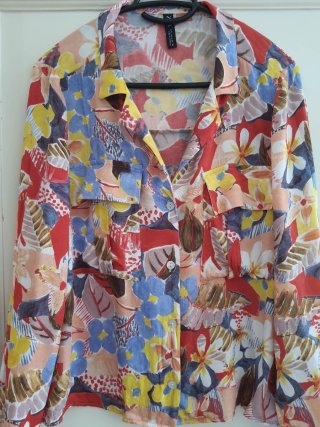 Camisa bolsillos estampada Zara
